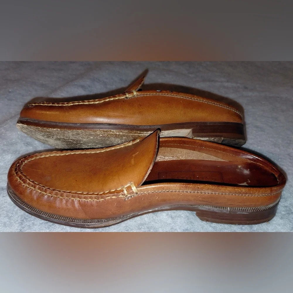 Cole Haan Brown Leather Slip-On Mules Women’s Size 5.5 - Picture 8 of 16